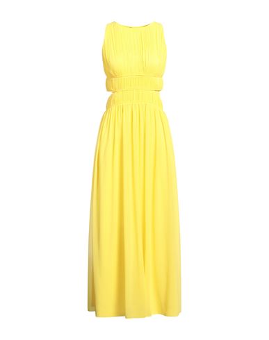 Maxi-Kleid Damen Gelb 38 Damen