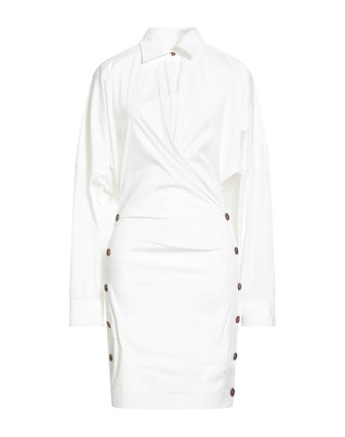 Philosophy Di Lorenzo Serafini Woman Midi Dress White Size 4 Polyester, Polyamide, Elastane In White