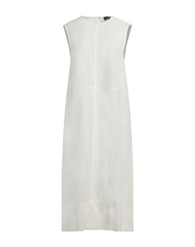 Fabiana Filippi Woman Midi Dress White Size 8 Viscose, Linen