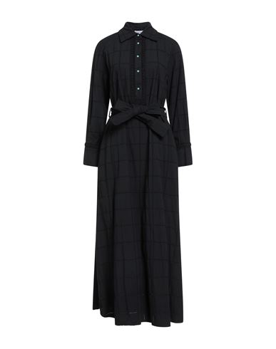 Front Street 8 Woman Maxi Dress Black Size M Cotton In Black