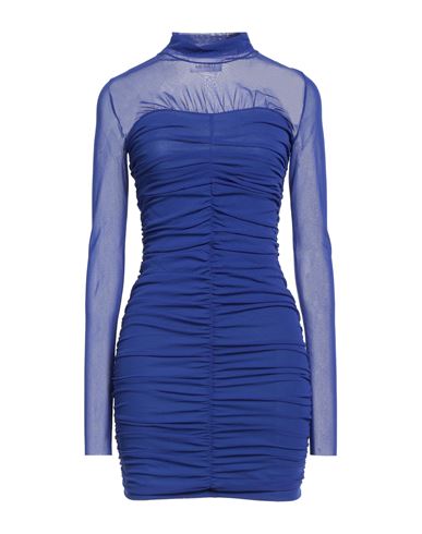 Meimeij Woman Mini Dress Blue Size 2 Polyamide In Blue