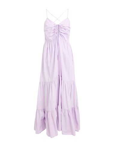 Isabelle Blanche Paris Woman Maxi Dress Lilac Size Xs Cotton In Blue