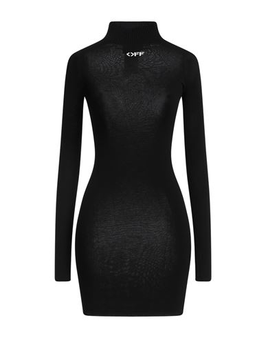 Off-white Woman Mini Dress Black Size 6 Viscose, Polyester