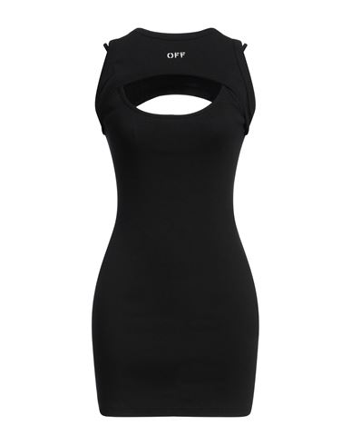 Off-white Off White Cut Out Mini Dress In Black