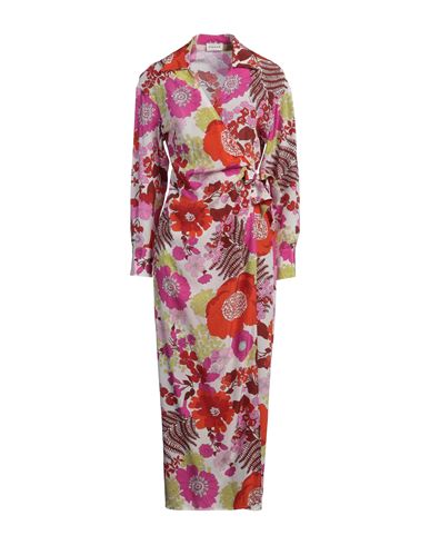 P.a.r.o.s.h P. A.r. O.s. H. Woman Midi Dress White Size M Silk In White