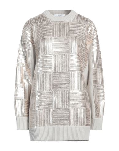 Max Mara Woman Sweater Beige Size S Virgin Wool, Polyester, Mohair Wool, Polyamide, Wool In Sand