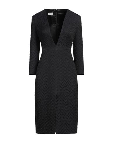 Shop Dries Van Noten Woman Midi Dress Midnight Blue Size 8 Cotton, Viscose, Polyamide, Elastane