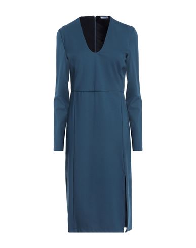 Patrizia Pepe Woman Midi Dress Deep Teal Size 8 Viscose, Polyamide, Elastane In Green