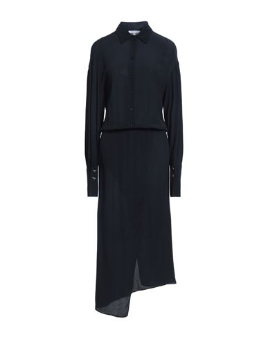 PATRIZIA PEPE PATRIZIA PEPE WOMAN MIDI DRESS BLACK SIZE 6 VISCOSE 