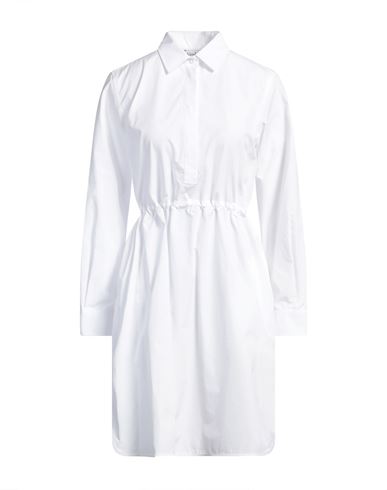 Max Mara Woman Midi Dress White Size 8 Cotton In White