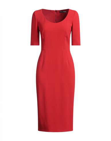 Dolce & Gabbana Woman Midi Dress Red Size 4 Viscose, Acetate, Elastane In Red
