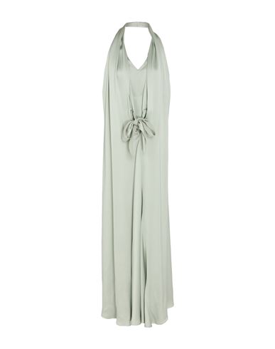 ALYSI ALYSI WOMAN MAXI DRESS SAGE GREEN SIZE 6 ACETATE, VISCOSE 