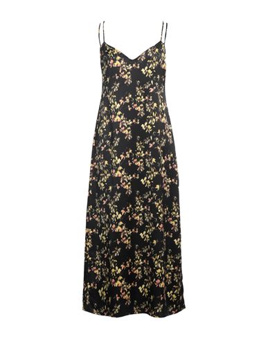 HUGO BOSS HUGO WOMAN MAXI DRESS BLACK SIZE 10 RECYCLED POLYESTER, POLYESTER 