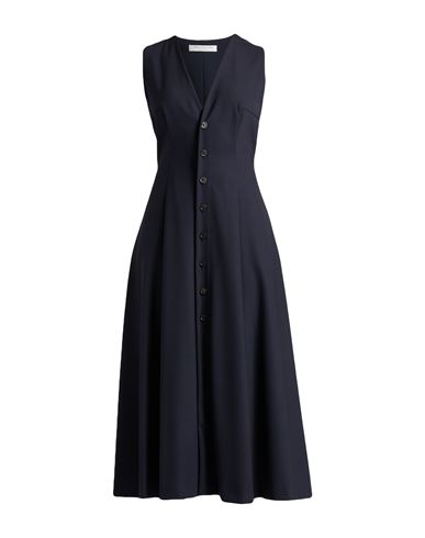 Philosophy Di Lorenzo Serafini Woman Maxi Dress Midnight Blue Size 8 Polyester, Wool, Elastane In Blue