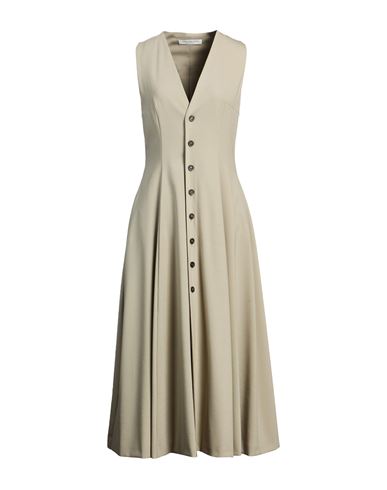 Philosophy Di Lorenzo Serafini Woman Maxi Dress Sage Green Size 8 Polyester, Wool, Elastane In Sage Green