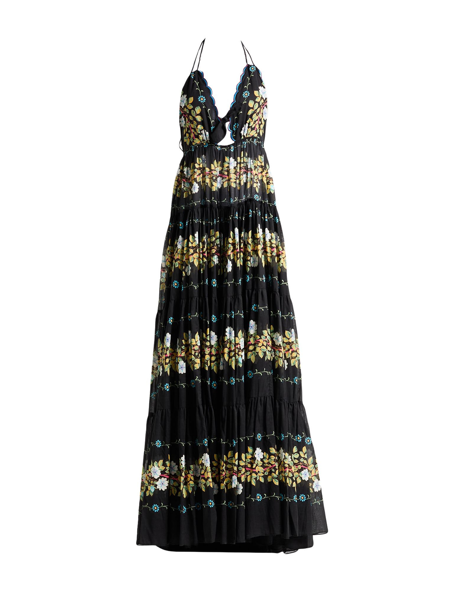《セール開催中》ETRO レディース マキシ丈ドレス ブラック 38 コットン 100%