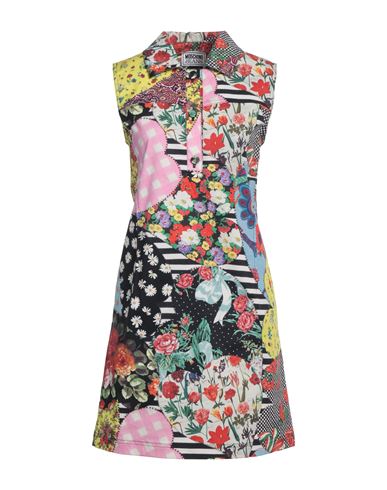 Moschino Jeans Woman Mini Dress Black Size 4 Cotton, Elastane In Black