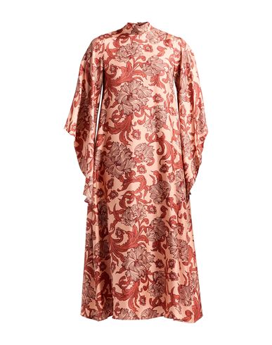 La Doublej La Double J Woman Midi Dress Apricot Size M Silk In Orange