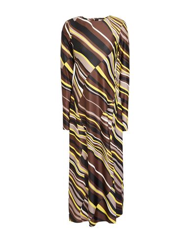 Maliparmi Malìparmi Woman Maxi Dress Yellow Size 8 Polyester, Elastane In Multi