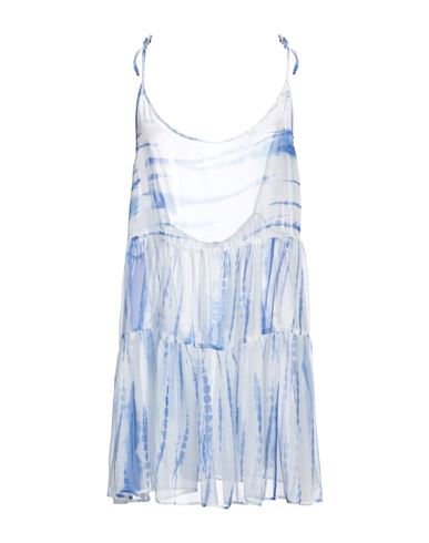 JIJIL JIJIL WOMAN MINI DRESS BRIGHT BLUE SIZE M POLYESTER 