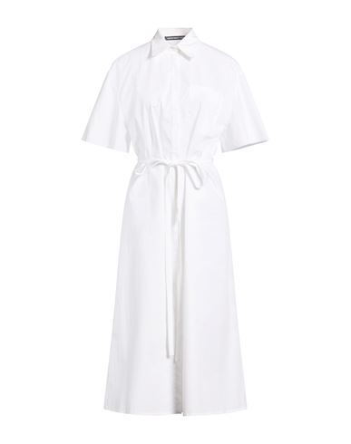 Department Five Department 5 Woman Midi Dress White Size 10 Cotton