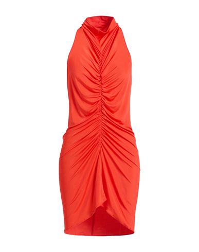 Atlein Woman Mini Dress Tomato Red Size 6 Viscose, Elastane In Red