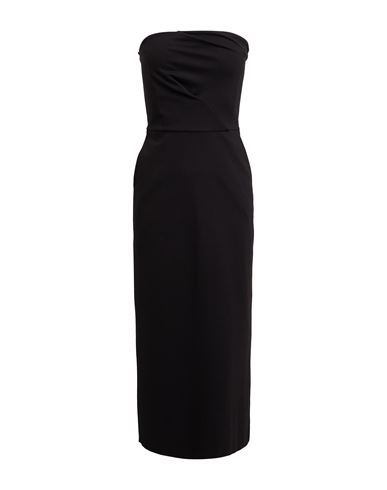 Vicolo Woman Midi Dress Black Size M Viscose, Polyamide, Elastane