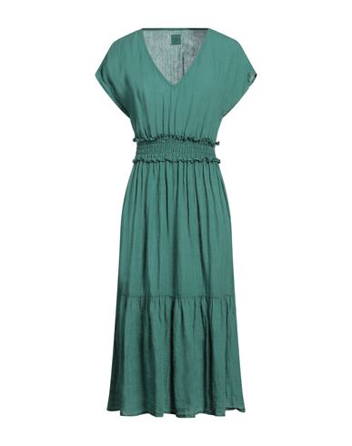 Midi-Kleid Damen Grün 36,38,40 Damen