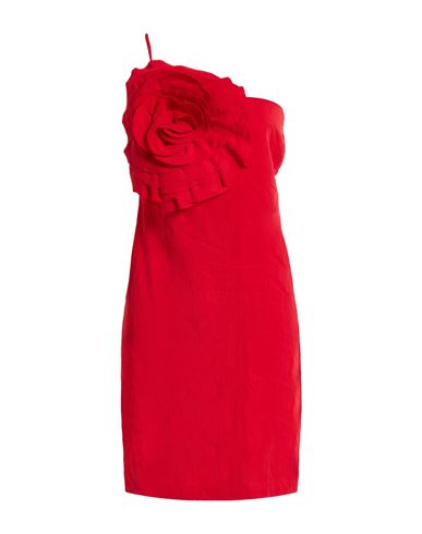 Blumarine Minikleid Mit Blumenapplikation In Red