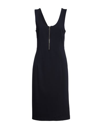 Kartika Woman Midi Dress Midnight Blue Size 12 Viscose, Polyamide, Elastane