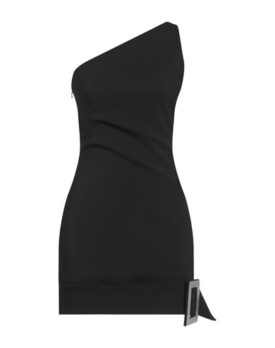 Giuseppe Di Morabito One-shoulder Mini Dress With Rhin In Black