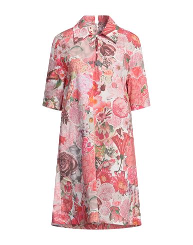 Marni Woman Mini Dress Magenta Size 8 Cotton In Multi