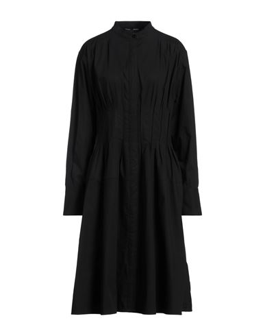 PROENZA SCHOULER PROENZA SCHOULER WOMAN MIDI DRESS BLACK SIZE 12 COTTON, ELASTANE 