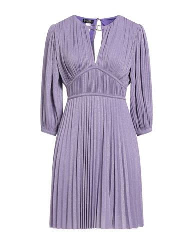 Liu •jo Woman Mini Dress Mauve Size 6 Viscose, Polyamide, Metallic Polyester, Elastane In Purple