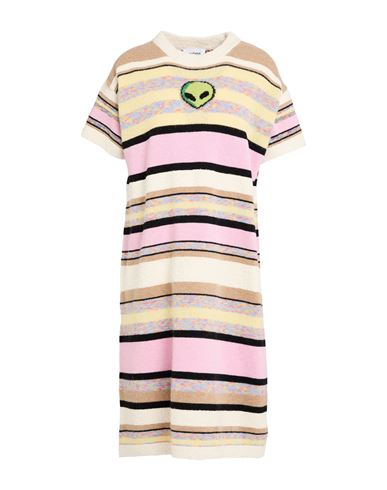 Soulland Woman Mini Dress Pink Size Xs Organic Cotton, Wool, Polyamide, Recycled Wool, Textile Fiber In Pink