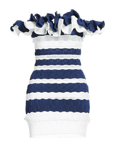 Nadia Wire Woman Mini Dress Navy Size 1 Polyester, Cotton, Nylon In Navy