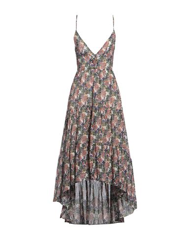 Alessia Santi Woman Maxi Dress Purple Size 6 Cotton In Purple