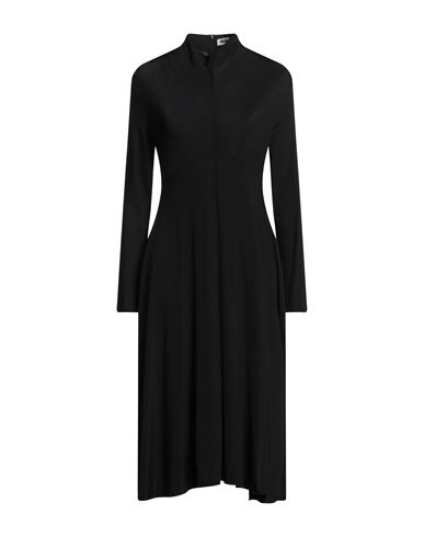 Jil Sander Woman Midi Dress Black Size 8 Viscose, Elastane In Black