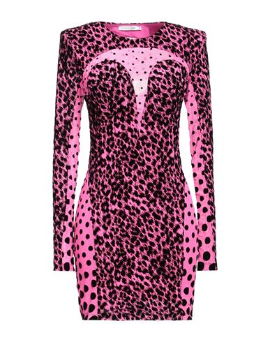 House Of Amen Woman Mini Dress Fuchsia Size 8 Polyamide, Elastane In Pink