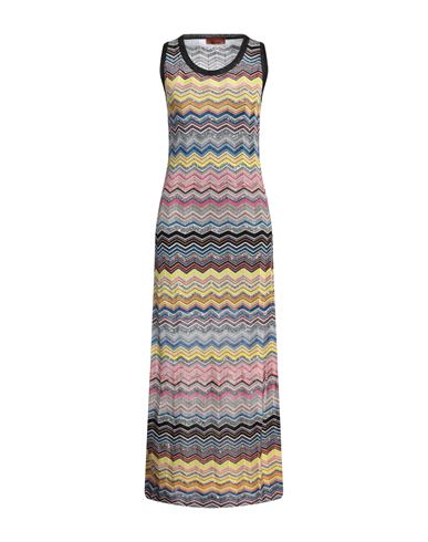 Missoni Woman Maxi Dress Yellow Size 8 Viscose, Polyamide, Cotton, Metallic Fiber, Polyester In Yellow