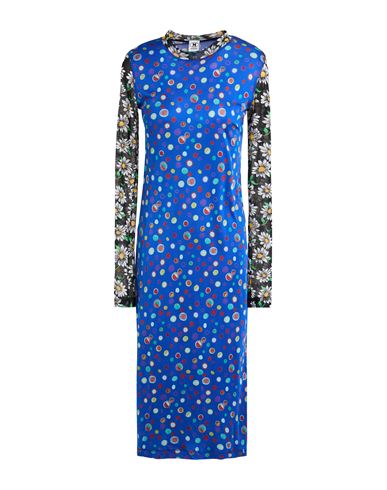 M Missoni Woman Midi Dress Blue Size S Silk, Polyamide, Elastane In Blue