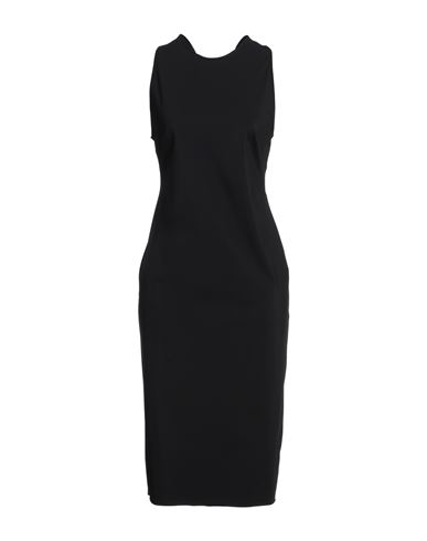 Vlab Laboratorio N.5 Woman Midi Dress Black Size L Polyamide, Elastane In Black