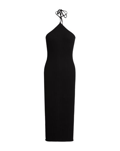 Amiri Woman Midi Dress Black Size M Cotton, Silk In Black