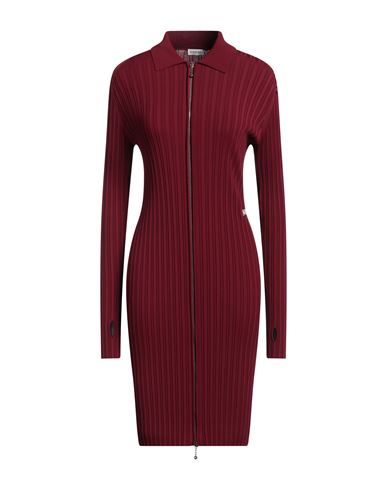 Burberry Prorsum Woman Midi Dress Garnet Size Xl Viscose, Polyamide, Elastane In Red