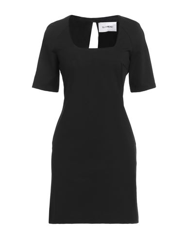 Silvian Heach Woman Mini Dress Black Size 8 Cotton, Nylon, Elastane In Black