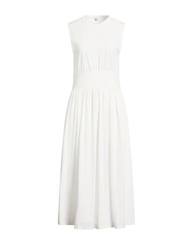 Totême Toteme Woman Maxi Dress White Size M Organic Cotton