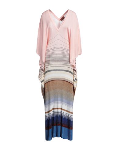 Missoni Multi-striped Maxi Beach Dress In Pink