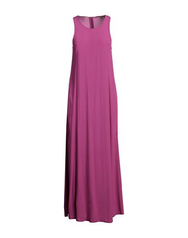 Camicettasnob Woman Maxi Dress Fuchsia Size 10 Viscose In Magenta