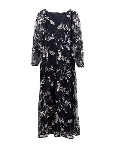 Marina Rinaldi Woman Maxi Dress Navy Size 16 Polyester In Navy