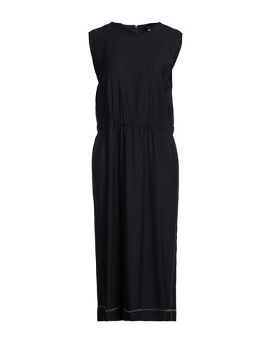 Fabiana Filippi Woman Midi Dress Midnight Blue Size 10 Virgin Wool, Polyamide, Elastane In Blue
